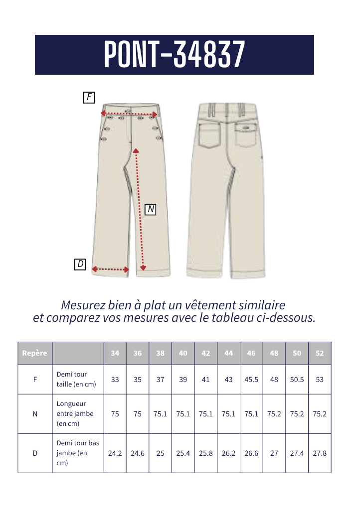 Pantalon large PONT - Mat de Misaine