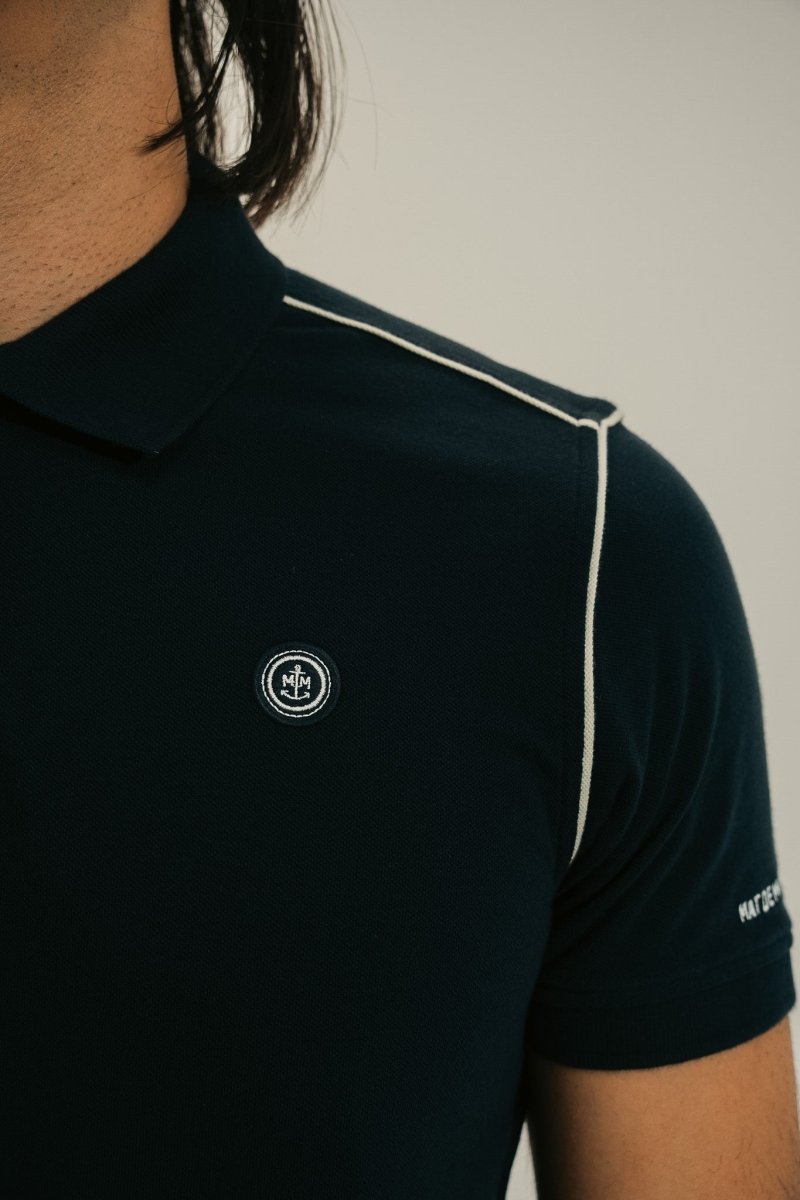 Polo maille piquée broderie poitrine MORSE - Mat de Misaine