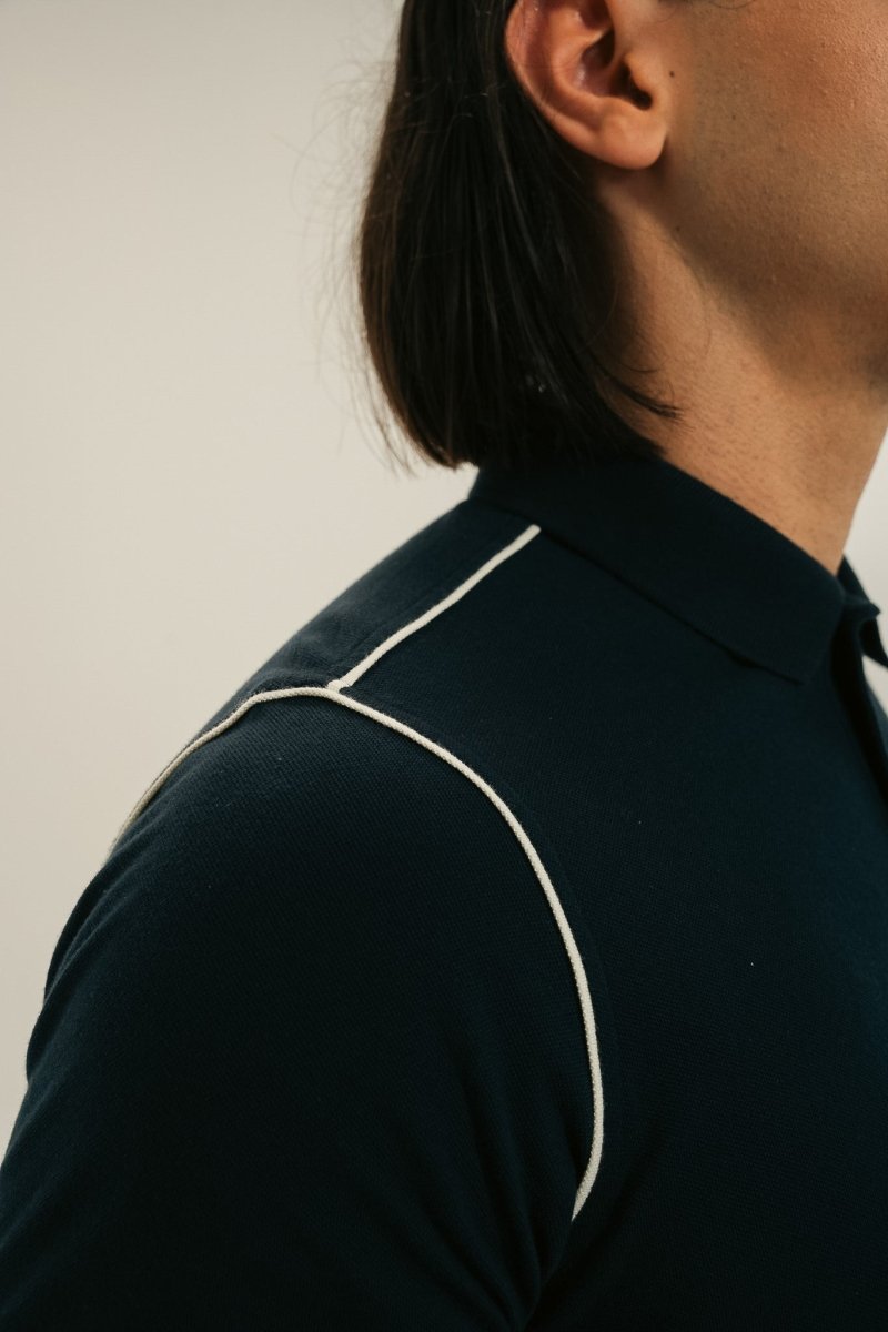 Polo maille piquée broderie poitrine MORSE - Mat de Misaine