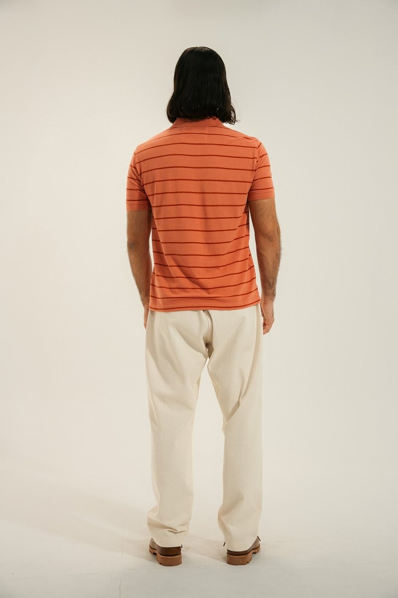 Polo maille piquée fines rayures MILRAY - Mat de Misaine