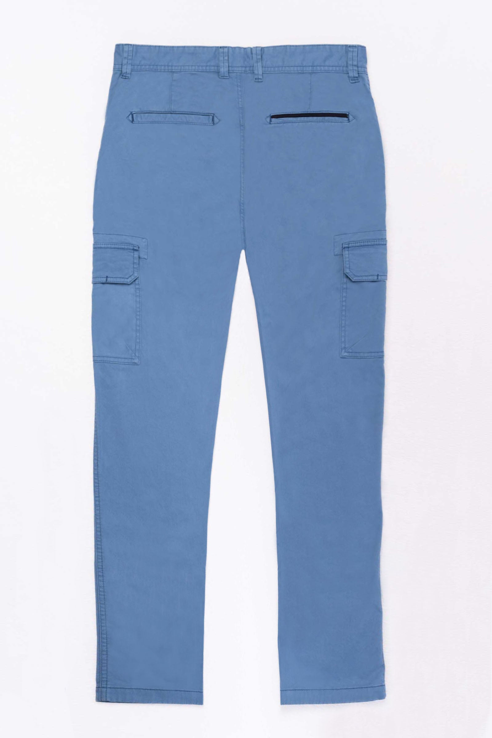 Pantalon cargo en gabardine de coton