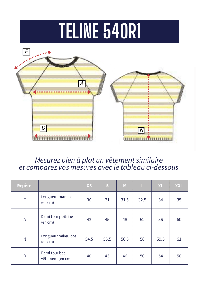 Pull à rayures TELINE - Mat de Misaine