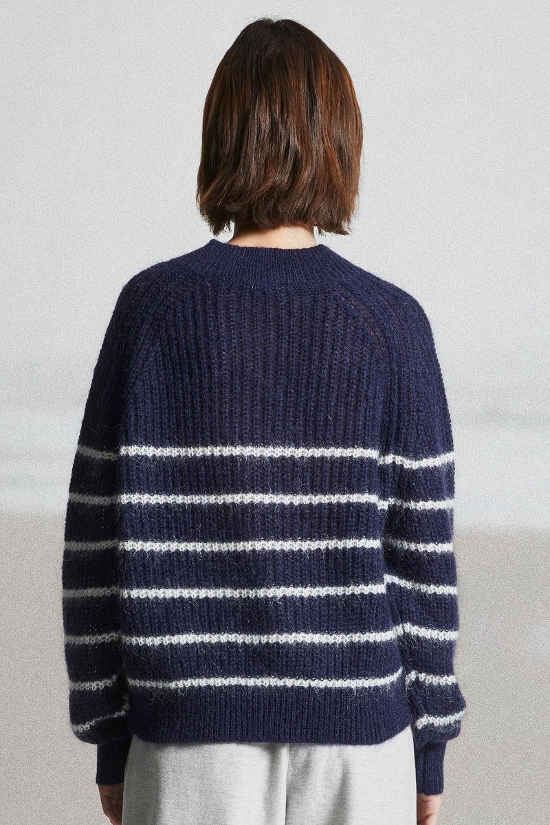 Pull avec boutons épaule TECK - Mat de Misaine