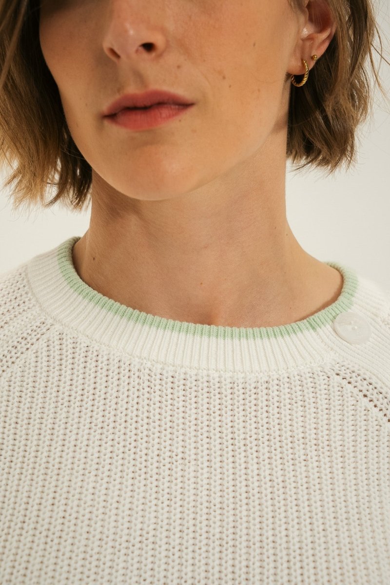 Pull boutonnage épaule TENERIFE - Mat de Misaine