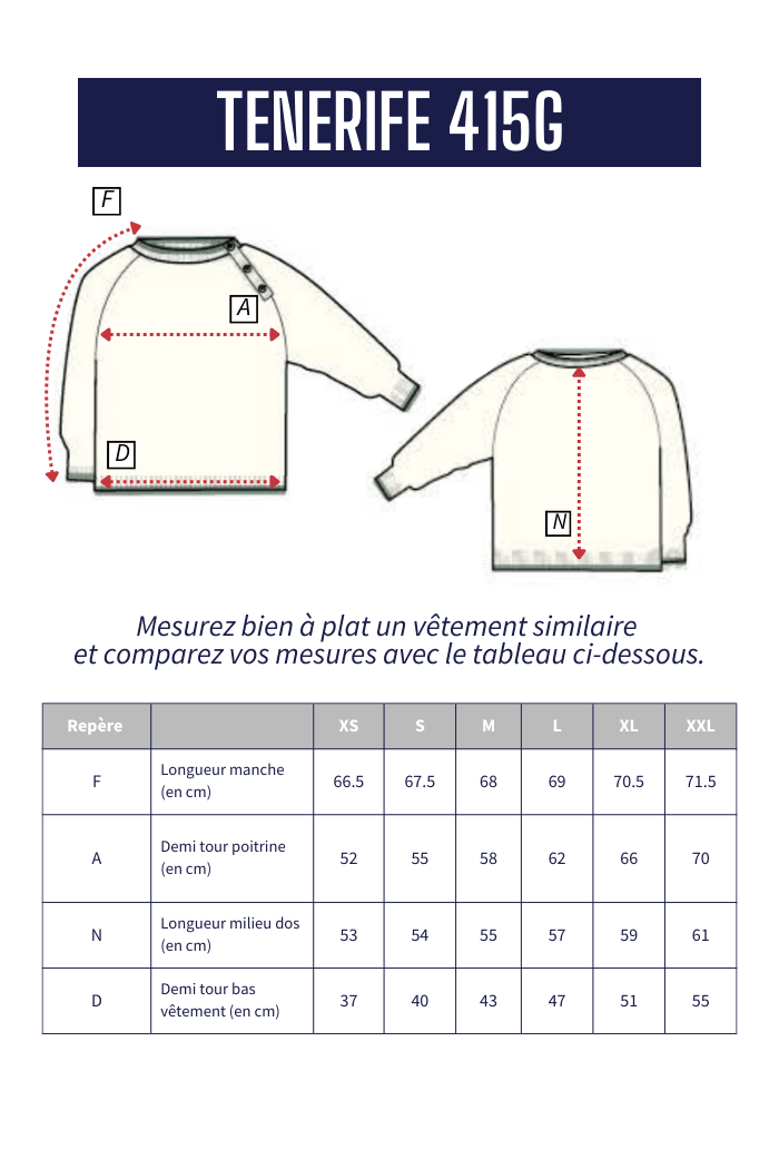Pull boutonnage épaule TENERIFE - Mat de Misaine