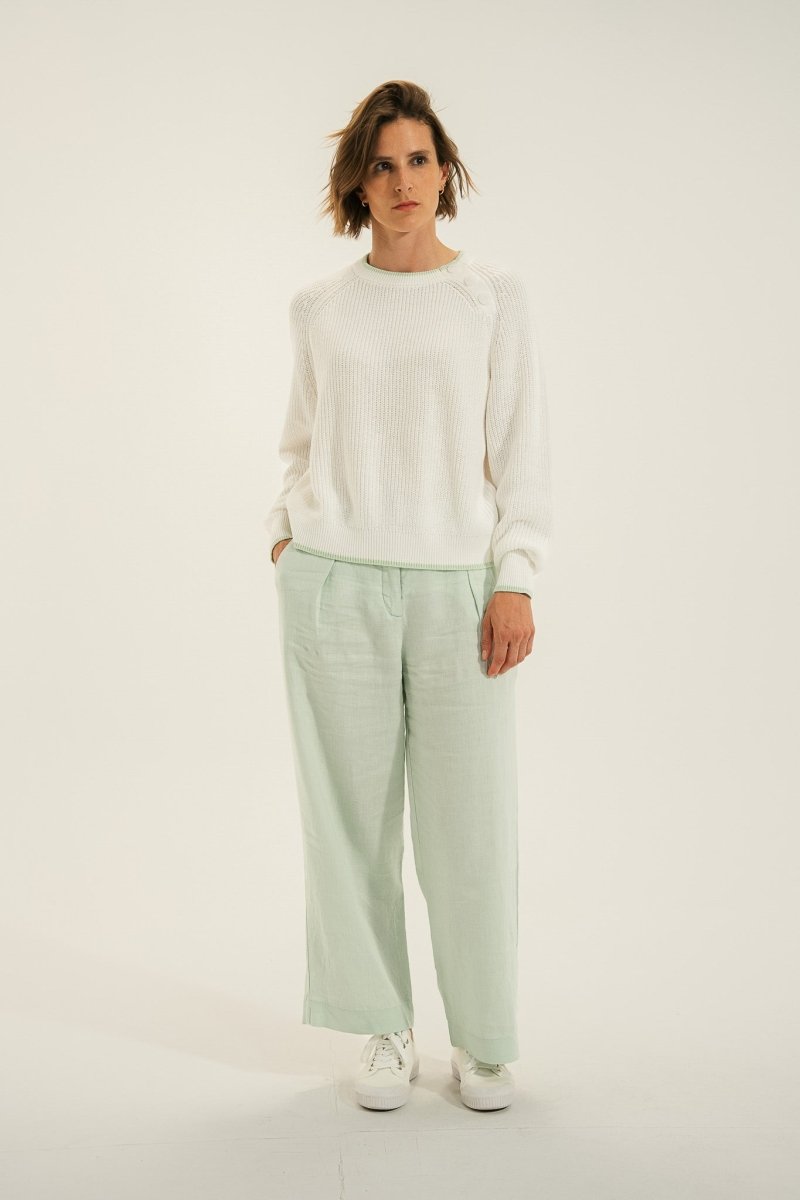 Pull boutonnage épaule TENERIFE - Mat de Misaine