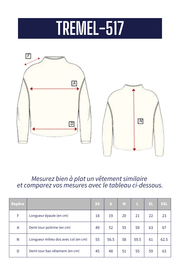 Pull col montant TREMEL - Mat de Misaine
