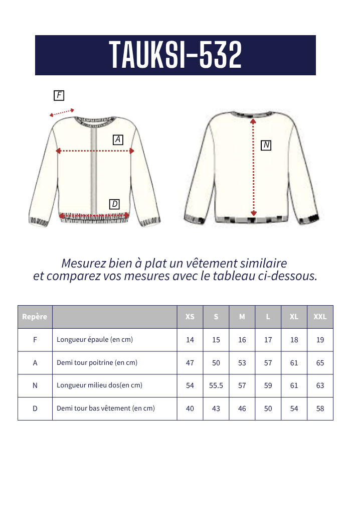 pull col rond TAUKSI - Mat de Misaine