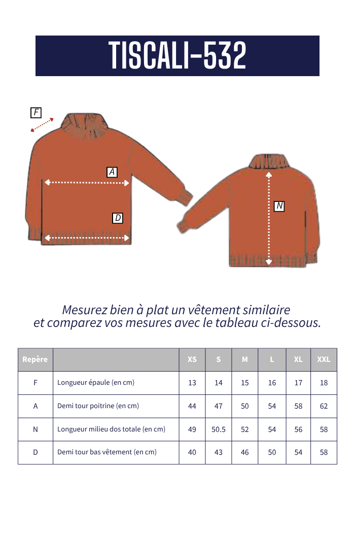 Pull col roulé TISCALI - Mat de Misaine