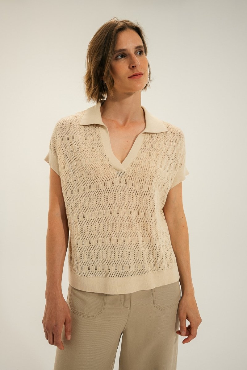 Pull col vareuse TANGER - Mat de Misaine