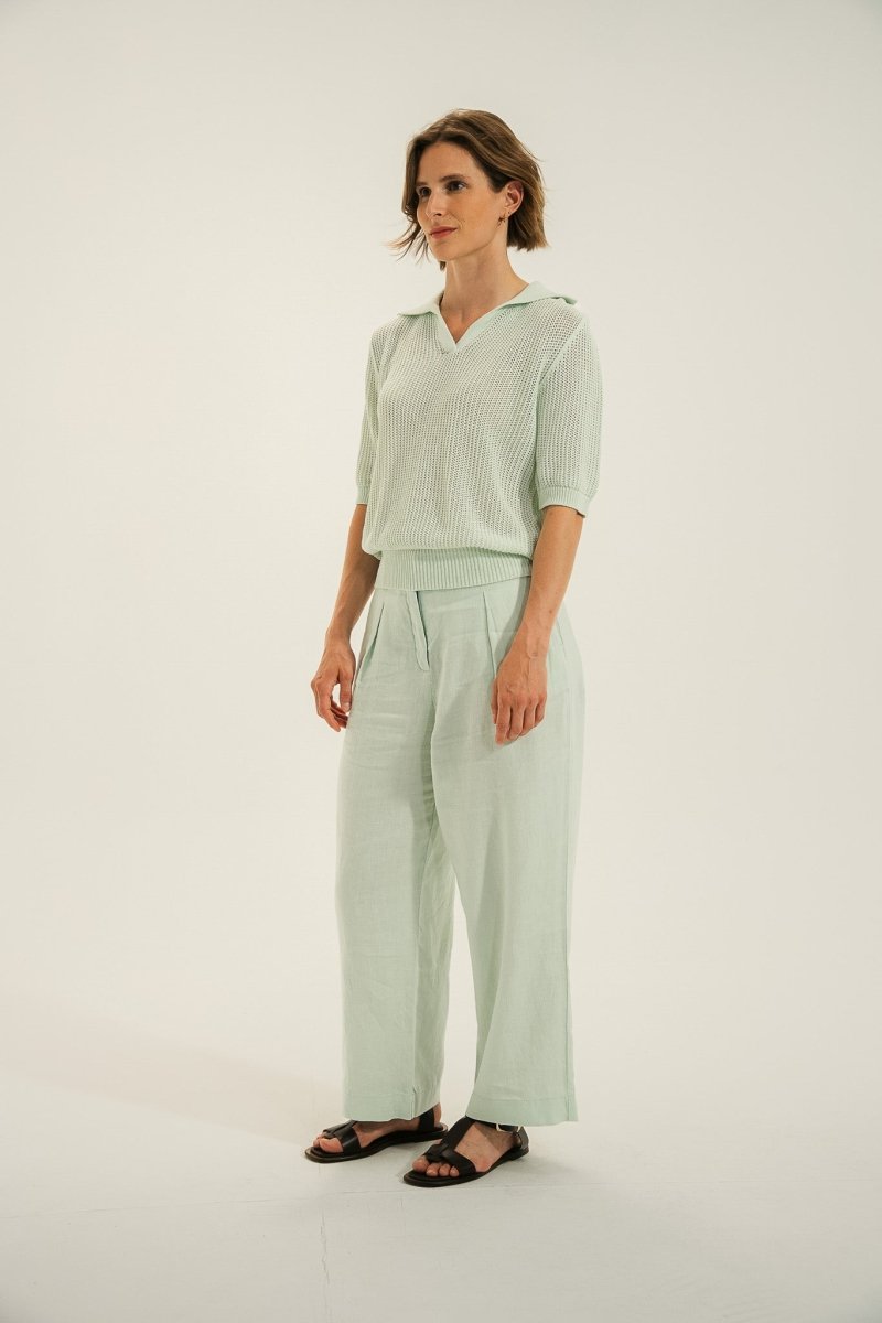 Pull col vareuse tricotage fantaisie TAVIRA - Mat de Misaine