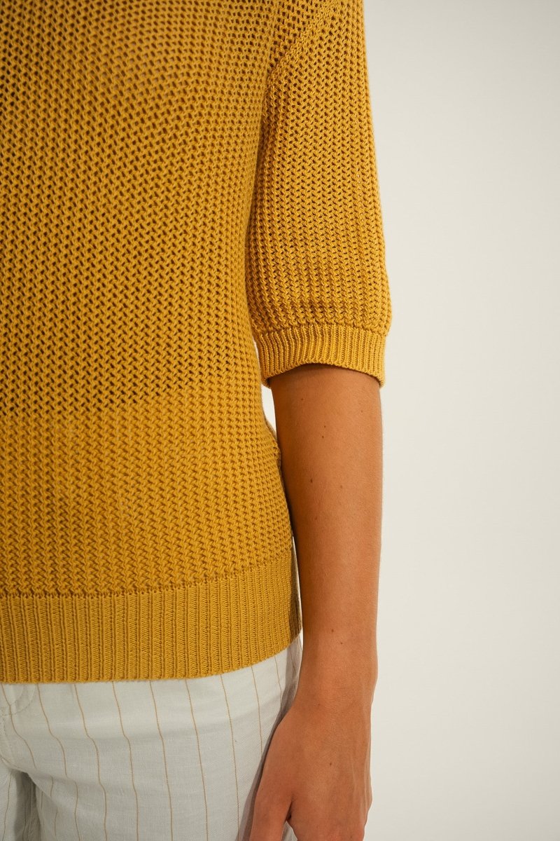 Pull col vareuse tricotage fantaisie TAVIRA - Mat de Misaine