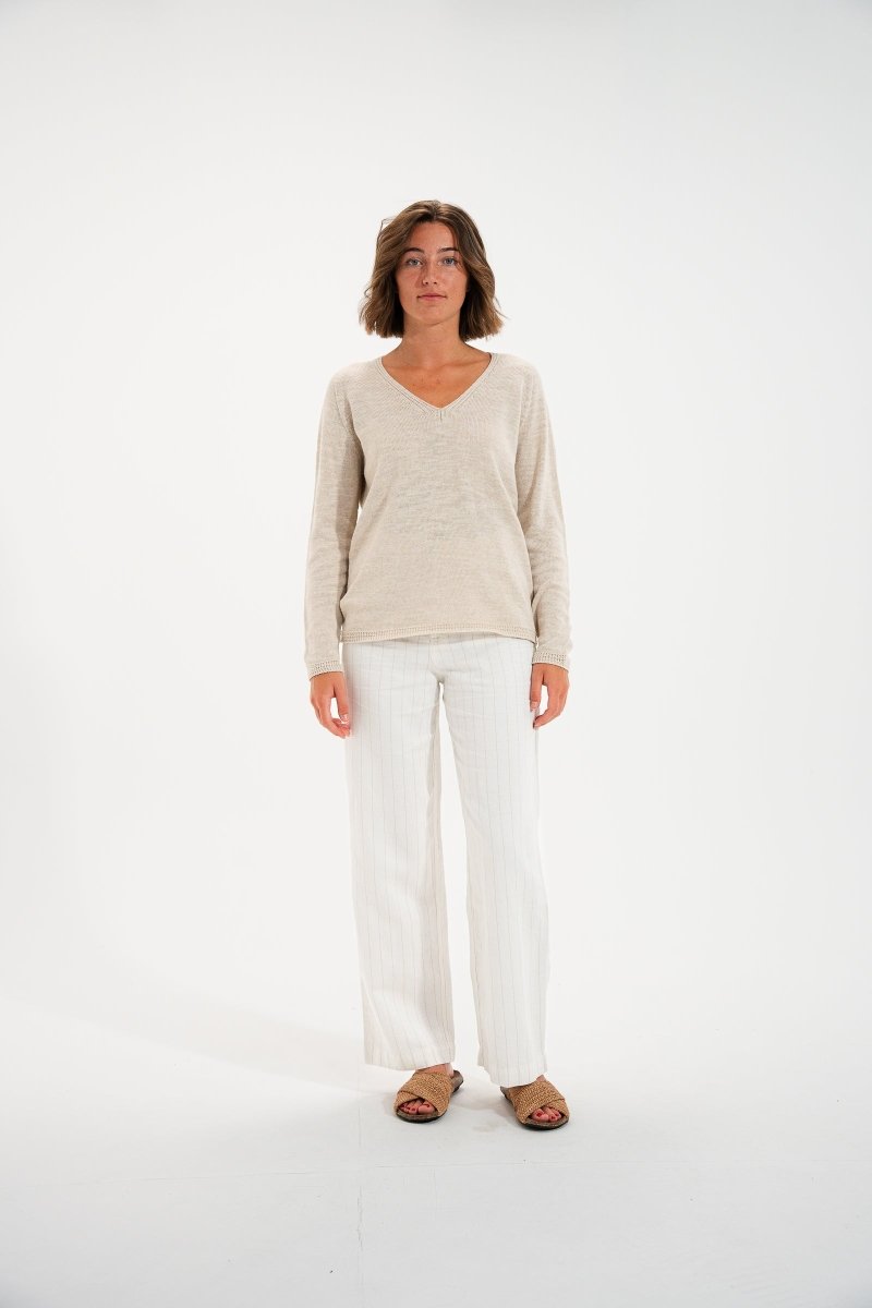 Pull encolure V TAROUDANT - Mat de Misaine