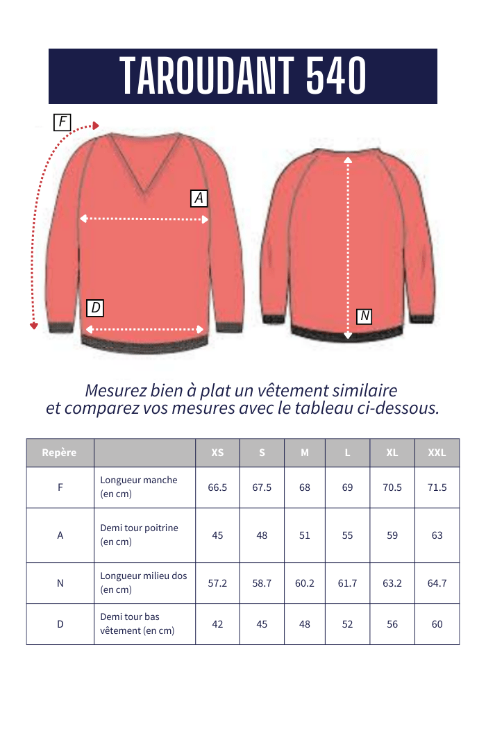 Pull encolure V TAROUDANT - Mat de Misaine
