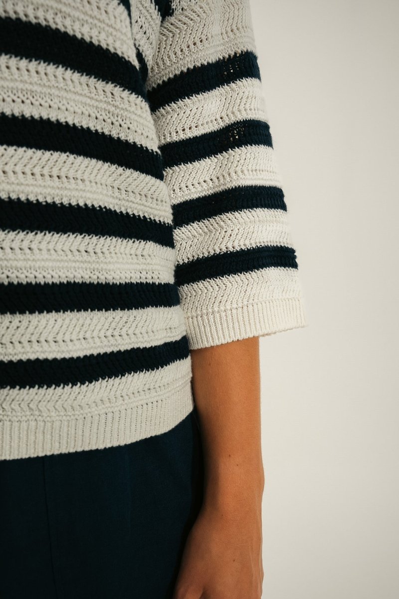 Pull grosse maille fantaisie TABOA - Mat de Misaine