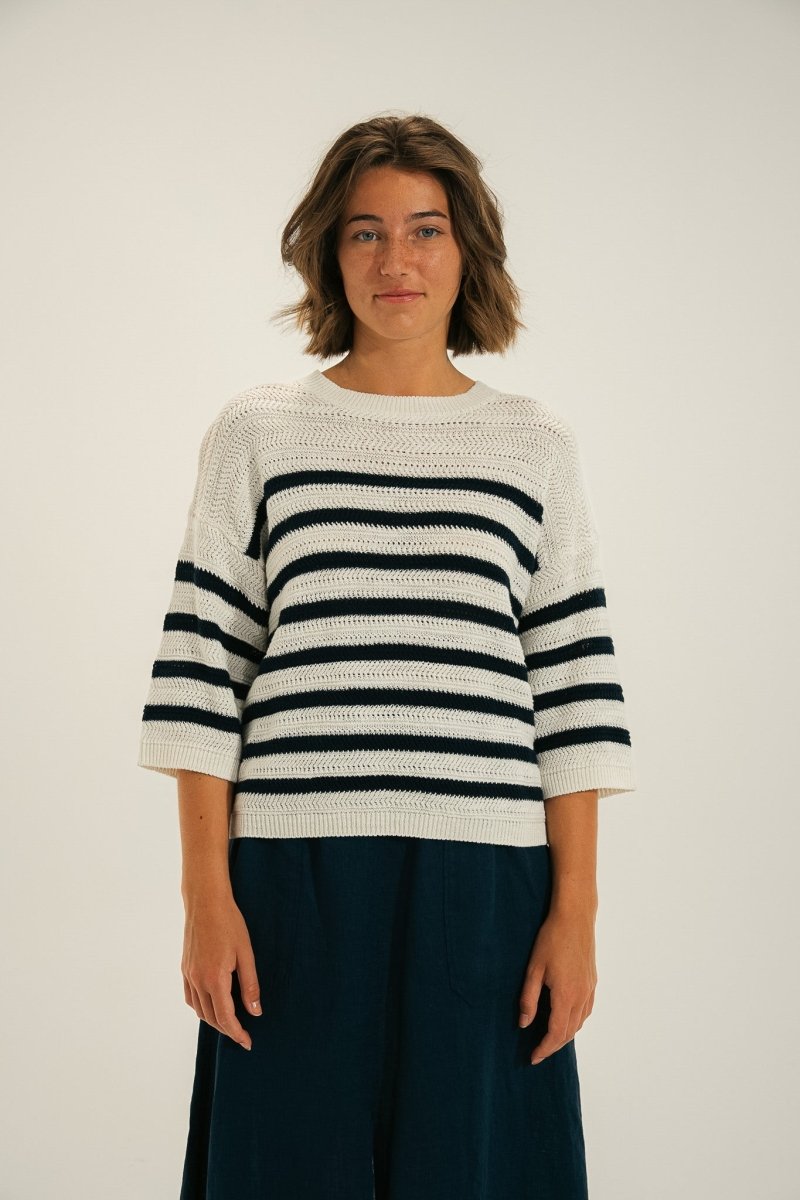 Pull grosse maille fantaisie TABOA - Mat de Misaine