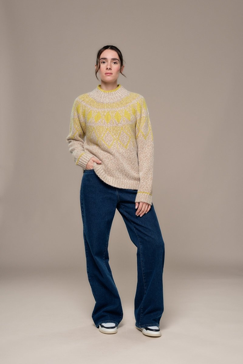 Pull jacquard TINDRA - Mat de Misaine
