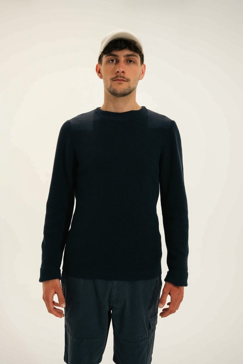 Pull marin empiècement épaules THAIS - Mat de Misaine