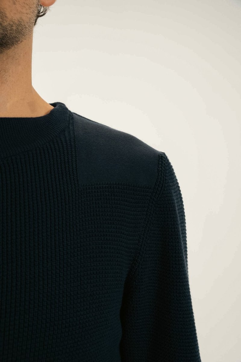 Pull marin empiècement épaules THAIS - Mat de Misaine