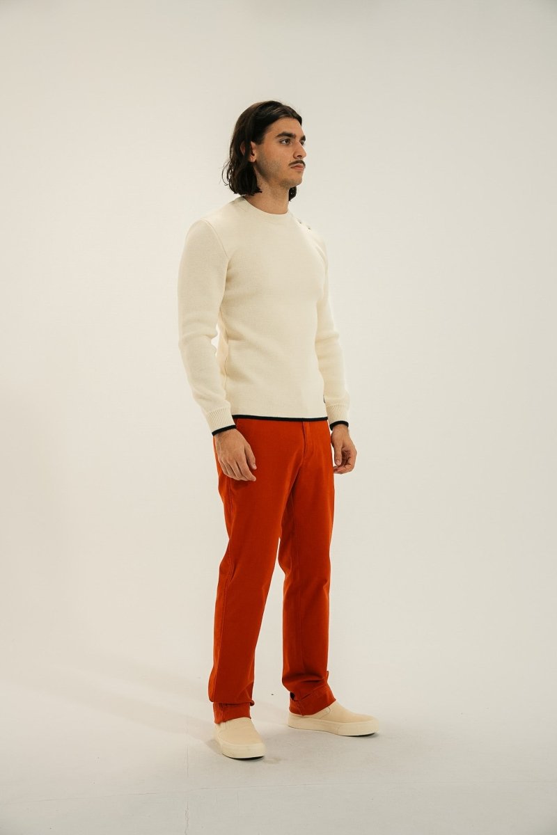 Pull marin - MIXTE - en laine vierge TIDES - Mat de Misaine