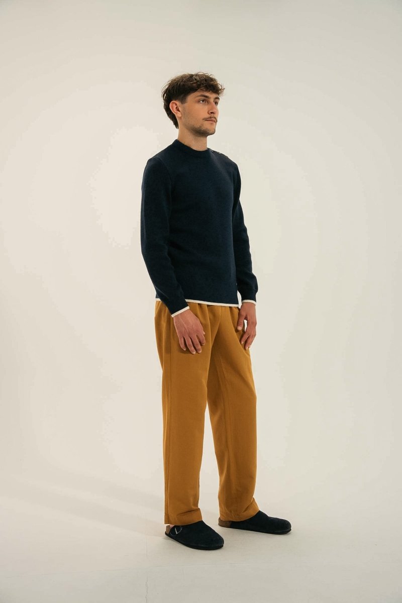 Pull marin MIXTE en laine vierge TIDES - Mat de Misaine