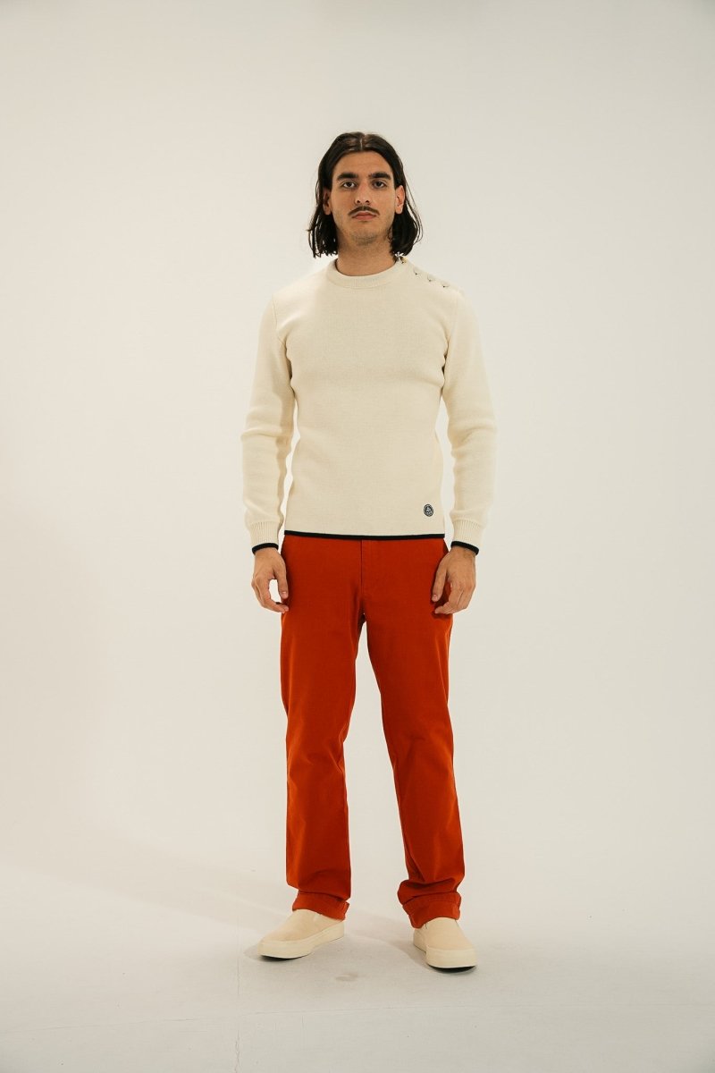 Pull marin - MIXTE - en laine vierge TIDES - Mat de Misaine