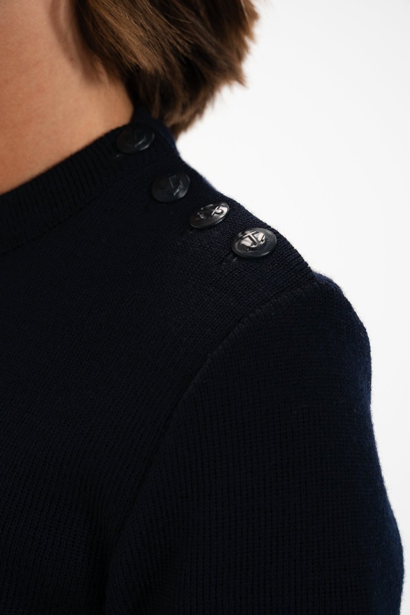 Pull marin MIXTE en laine vierge TIDES - Mat de Misaine