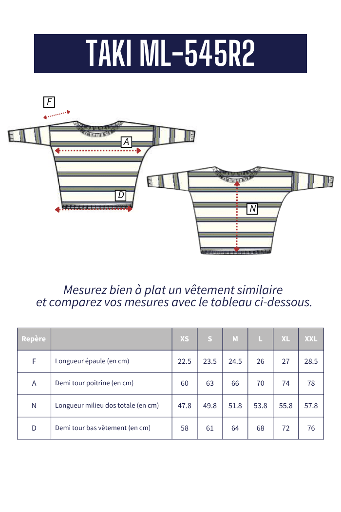 Pull oversize TAKI - Mat de Misaine