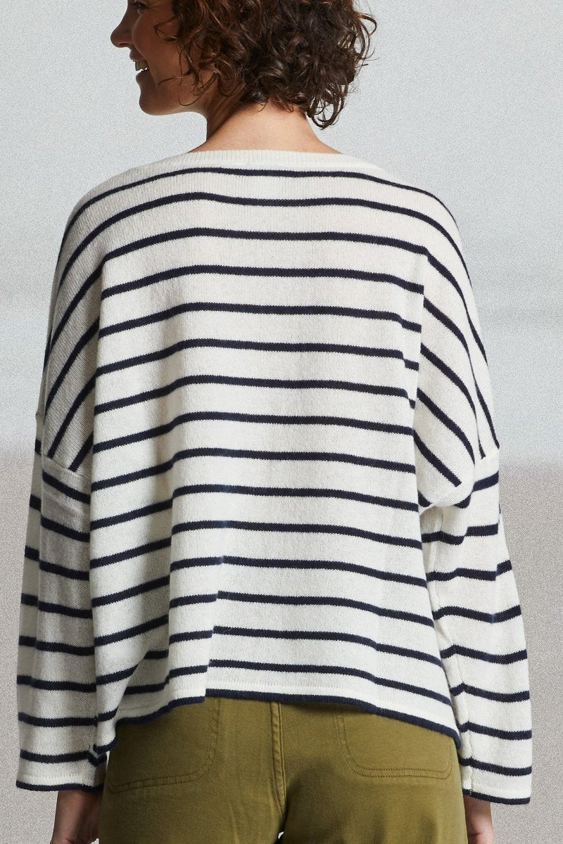 pull TAKI oversize à rayures - Mat de Misaine