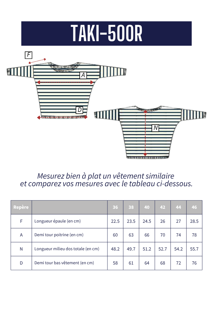 pull TAKI oversize à rayures - Mat de Misaine