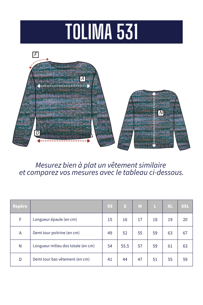 Pull TOLIMA - Mat de Misaine