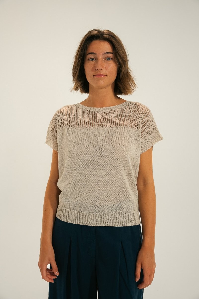 Pull tricotage fantaisie ajouré TOMINO - Mat de Misaine