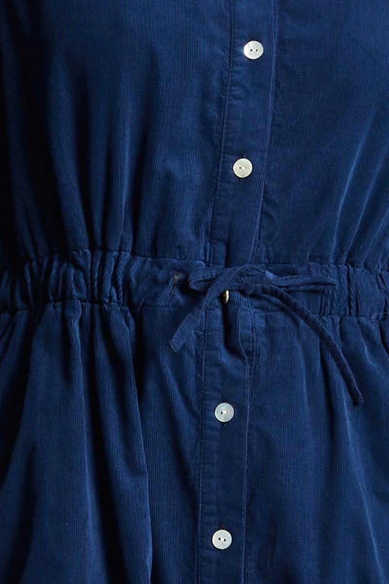 Robe chemisier courte en velours ROUF - Mat de Misaine