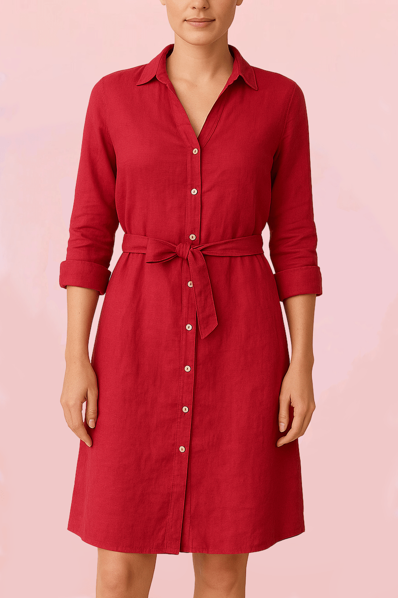 Robe chemisier en lin RECIF - Mat de Misaine