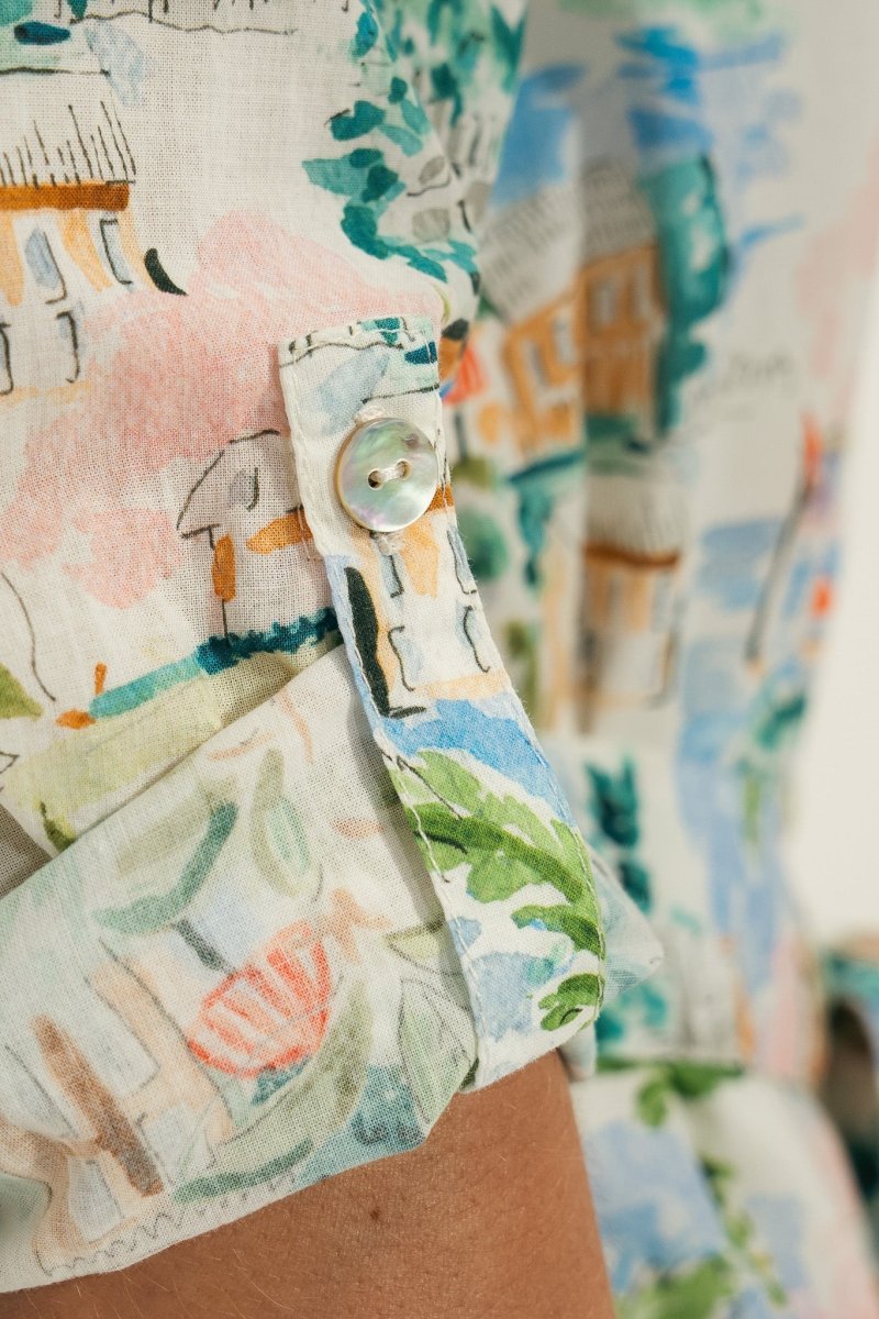 Robe chemisier imprimé RECIF - Mat de Misaine