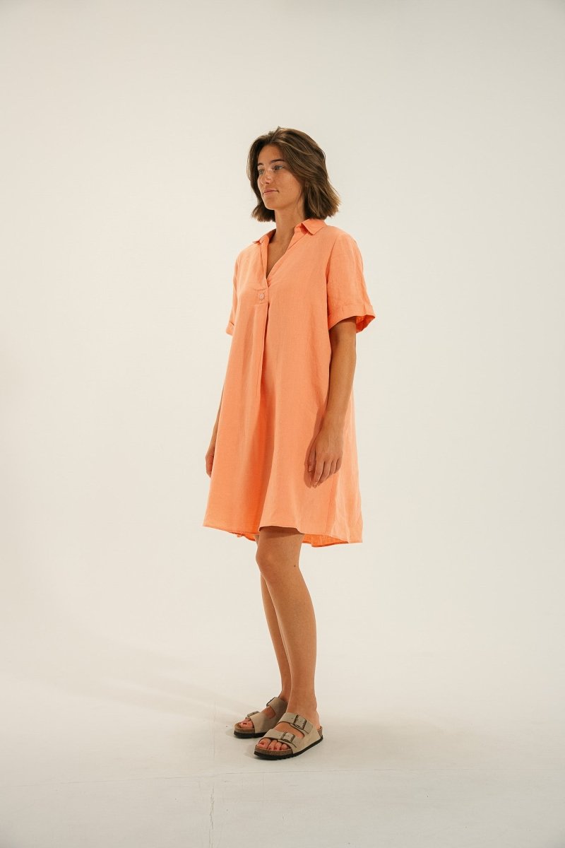 robe courte en lin RITA - Mat de Misaine