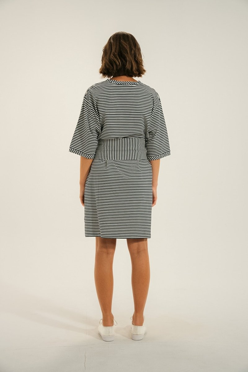 robe courte rayée RAFINA - Mat de Misaine