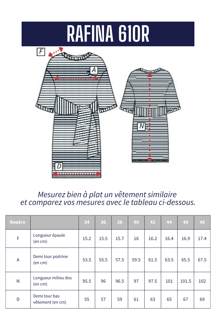 robe courte rayée RAFINA - Mat de Misaine