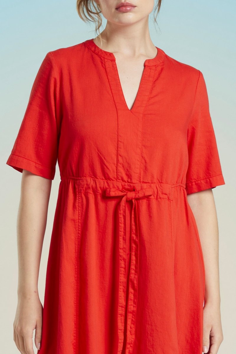 Robe longue ceinturée en coton RAPHIA - Mat de Misaine