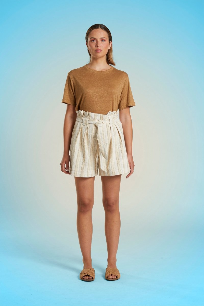 Short coton tissu fantaisie SABLE - Mat de Misaine