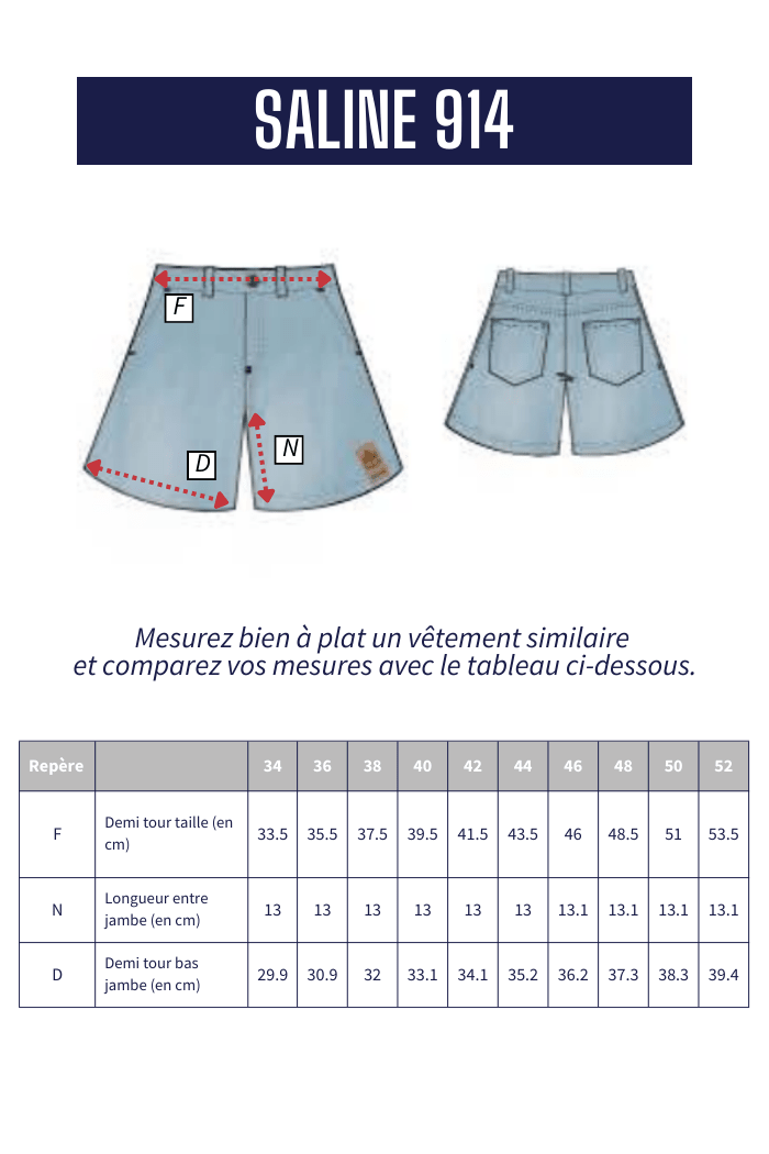 Short en jeans SALINE - Mat de Misaine