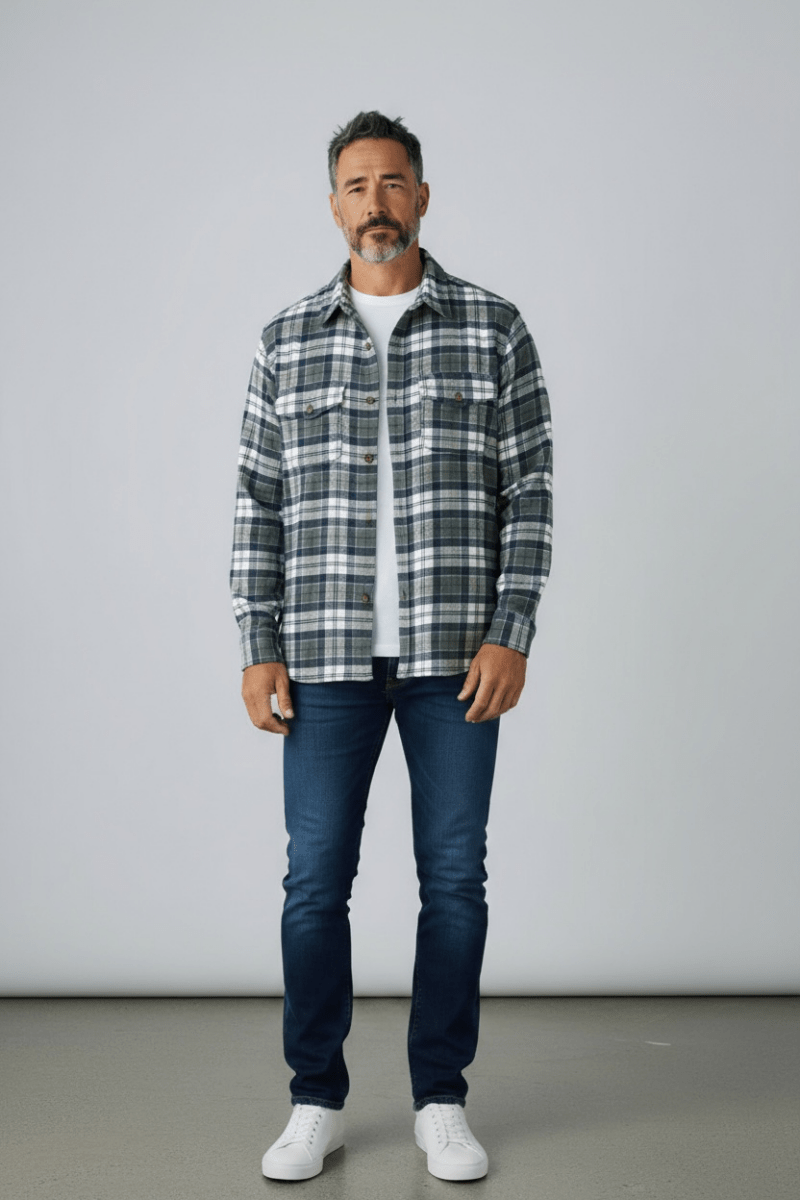 Surchemise en flanelle à carreaux CAP - Mat de Misaine