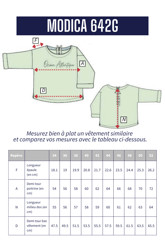 Sweat avec lacet dos MODICA - Mat de Misaine