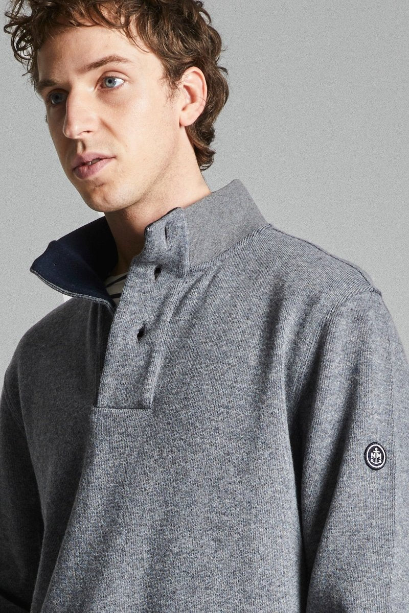 Sweat camionneur boutonné MAMOUK - Mat de Misaine