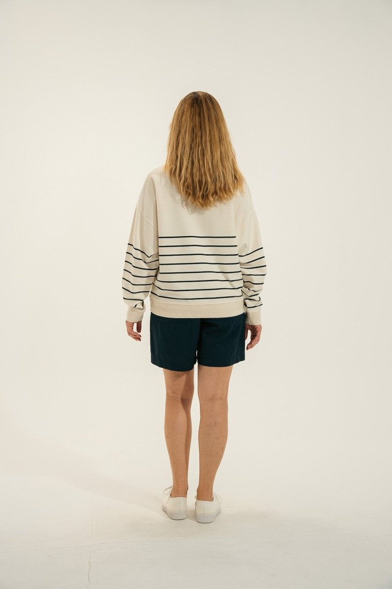 Sweat rayé broderiec cœur MIKELI - Mat de Misaine