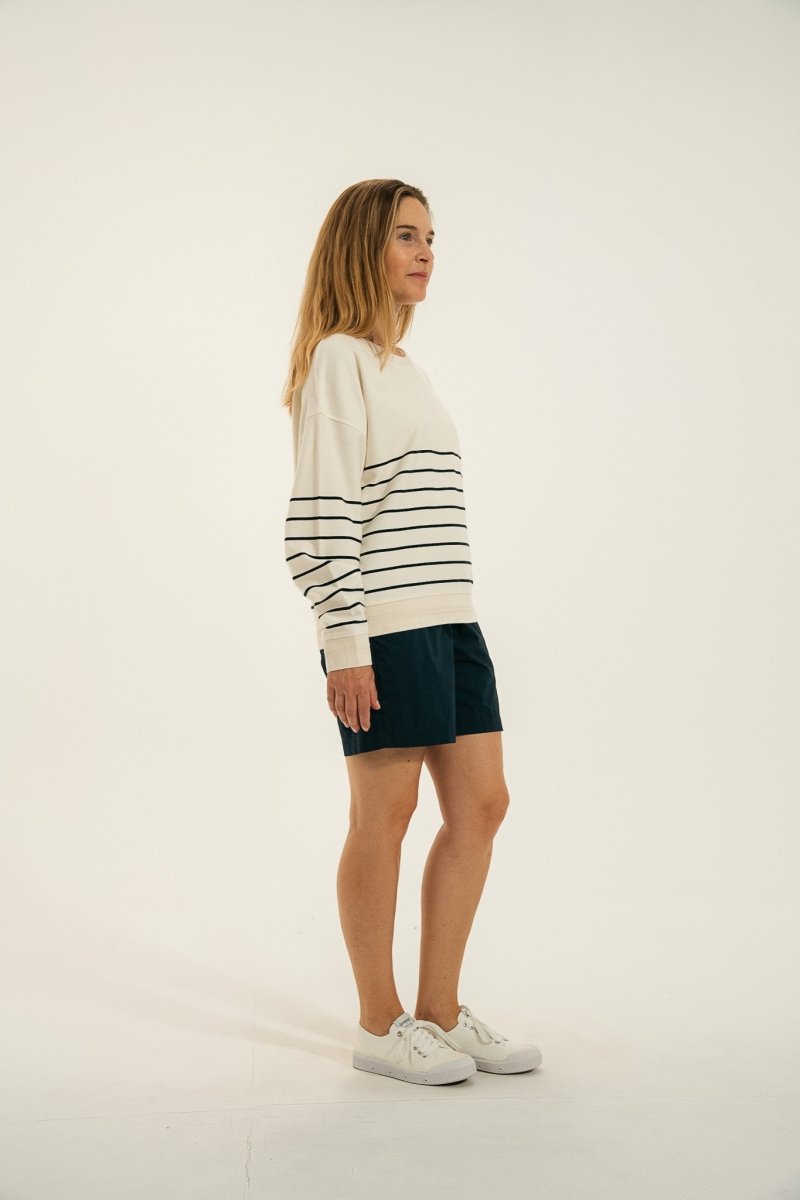 Sweat rayé broderiec cœur MIKELI - Mat de Misaine