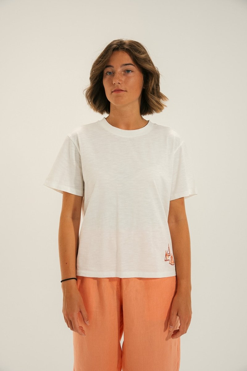 Tshirt broderie bateau MILA - Mat de Misaine