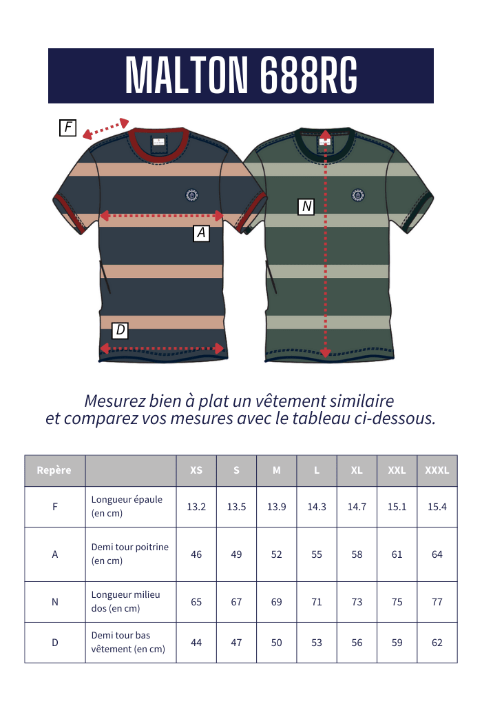 Tshirt rayé MALTON - Mat de Misaine