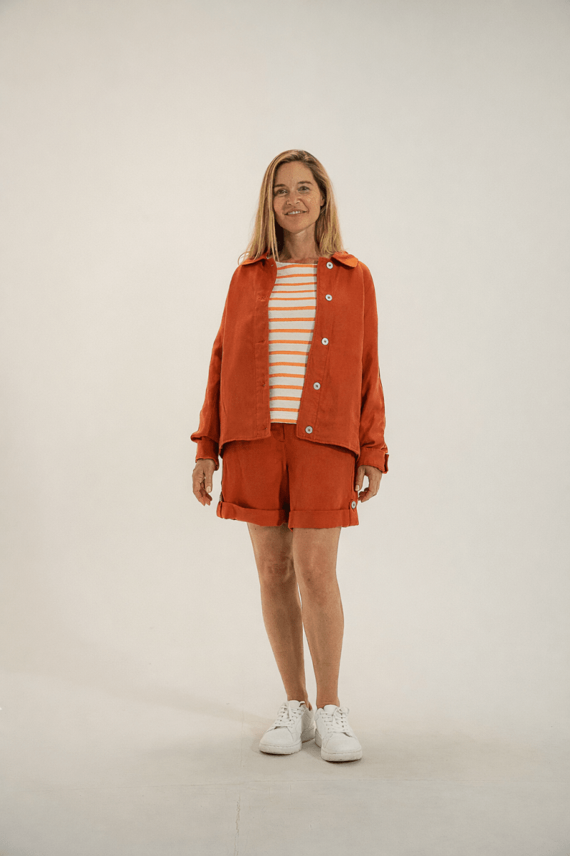 Veste courte en lyocell VENISE - Mat de Misaine