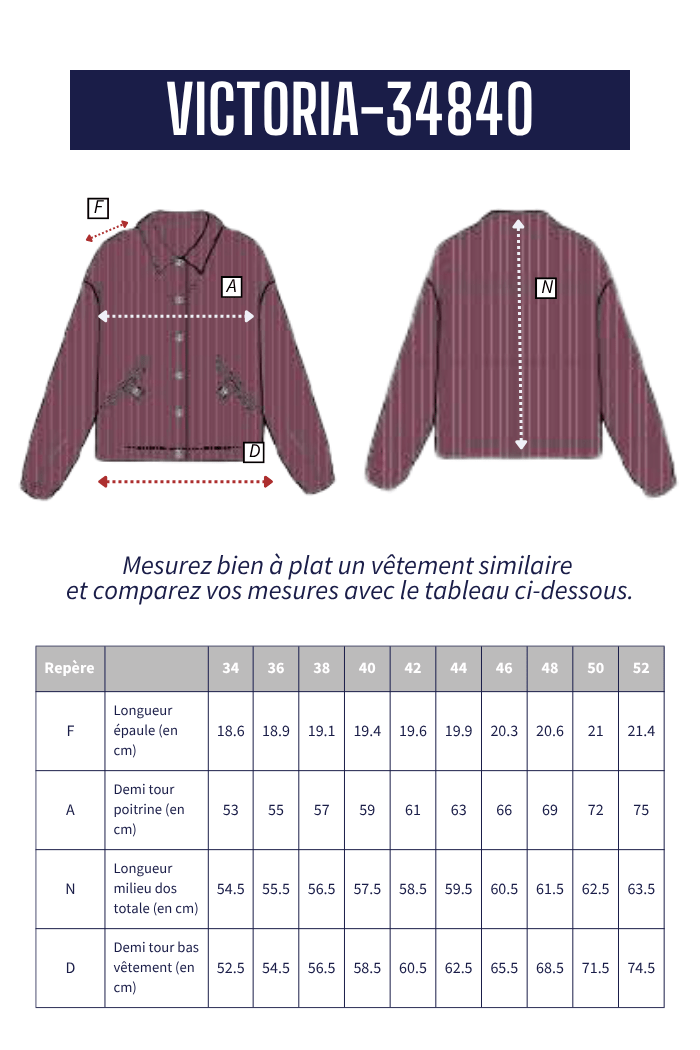 Veste courte en velours VICTORIA - Mat de Misaine